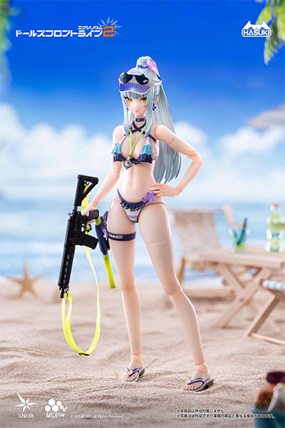 pocket art PA013 Girls' Frontline 2: Exilium Klukai: Cerulean Breaker Ver. Deluxe Edition 1/12 Complete Model Action Figure
